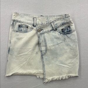 3for$20 Bagatelle Light Blue Denim Wrap around Skirt NWOT size Small